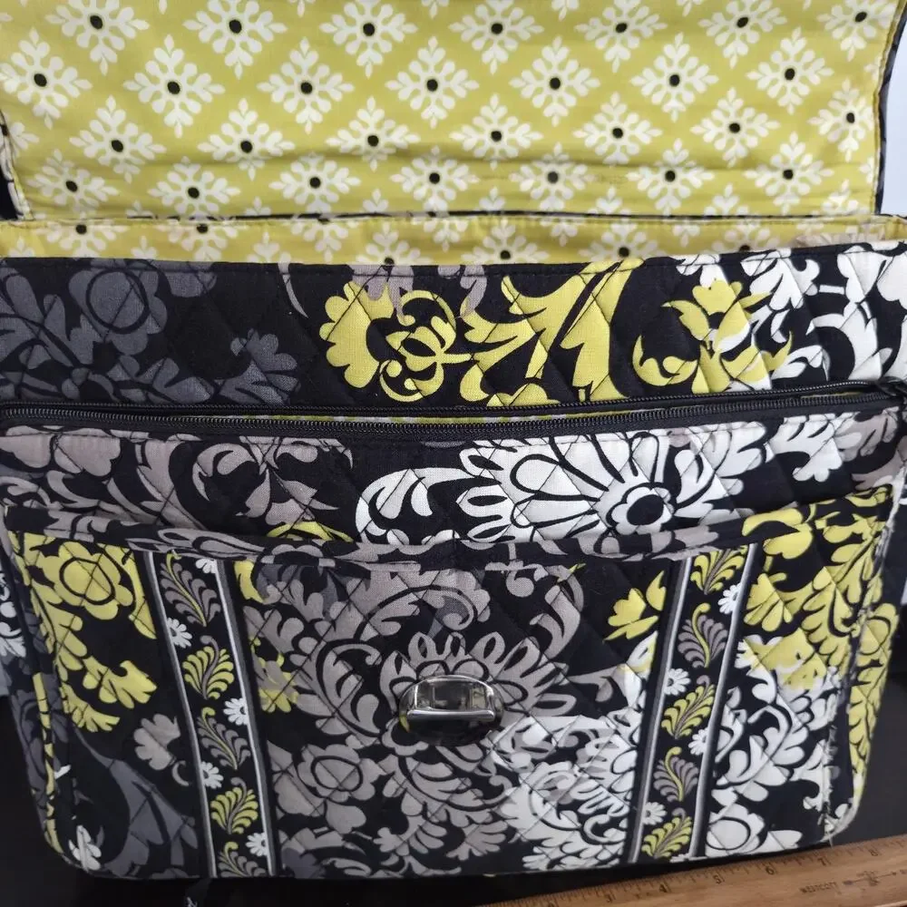 Vera Bradley Retired Baroque Design Laptop Bag Messenger & Wallet
